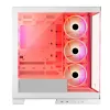 PC-Gehäuse MODECOM Volcano SPACE APEX ARGB MIDI Tower Weiß – Stahl, Seitenfenster, ARGB-Lüfter, USB-C