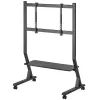 Bodenständer TECHLY 366983 für 45–90 Zoll Fernseher, schwarz, Stahl, Höhe 1026–1126 mm, max. VESA 800x400, Belastung 60 kg
