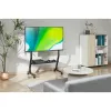 Bodenständer TECHLY 366983 für 45–90 Zoll Fernseher, schwarz, Stahl, Höhe 1026–1126 mm, max. VESA 800x400, Belastung 60 kg