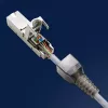 Werkzeugloser RJ45-Stecker QOLTEC 54540 CAT6 STP für geschirmte Ethernet-Kabel