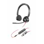 HP Poly Schwarzwire 3325 Stereo USB-C Headset +3.5mm Plug +USB-C/A Adapter