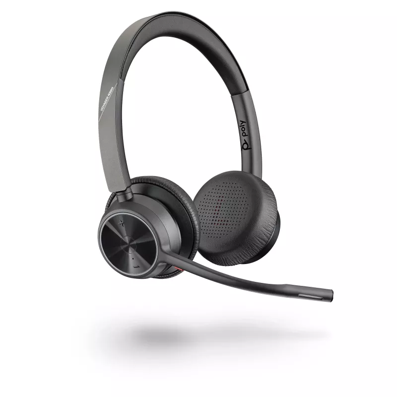 HP Poly Voyager 4320 USB-C Headset +BT700 Dongle, Kabellos, Büro/Callcenter, Headset, Schwarz