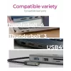 ICY BOX IB-DK4012-CPD Kabelgebunden USB 3.2 Gen 1 (3.1 Gen 1) Type-C Anthrazit, Schwarz