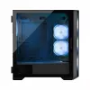 PC-Gehäuse MODECOM Horizon ARGB FLOW MIDI Schwarz — E-ATX-Unterstützung, gehärtetes Glas, ARGB, USB-C, max. GPU 400 mm