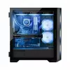 PC-Gehäuse MODECOM Horizon ARGB FLOW MIDI Schwarz — E-ATX-Unterstützung, gehärtetes Glas, ARGB, USB-C, max. GPU 400 mm
