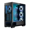 PC-Gehäuse MODECOM Horizon ARGB FLOW MIDI Schwarz — E-ATX-Unterstützung, gehärtetes Glas, ARGB, USB-C, max. GPU 400 mm