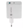 NATEC kabelgebundenes AC-Ladegerät für Mobilgeräte NUC-2142, USB-C PD 3.0 + USB-A, 5–20 V bis 3 A, 45 W, weiß
