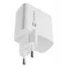 NATEC kabelgebundenes AC-Ladegerät für Mobilgeräte NUC-2142, USB-C PD 3.0 + USB-A, 5–20 V bis 3 A, 45 W, weiß
