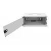 DIGITUS 4U Wandmontageschrank - SOHO unmontiert 241x540x400mm Vollglas-Fronttür grau