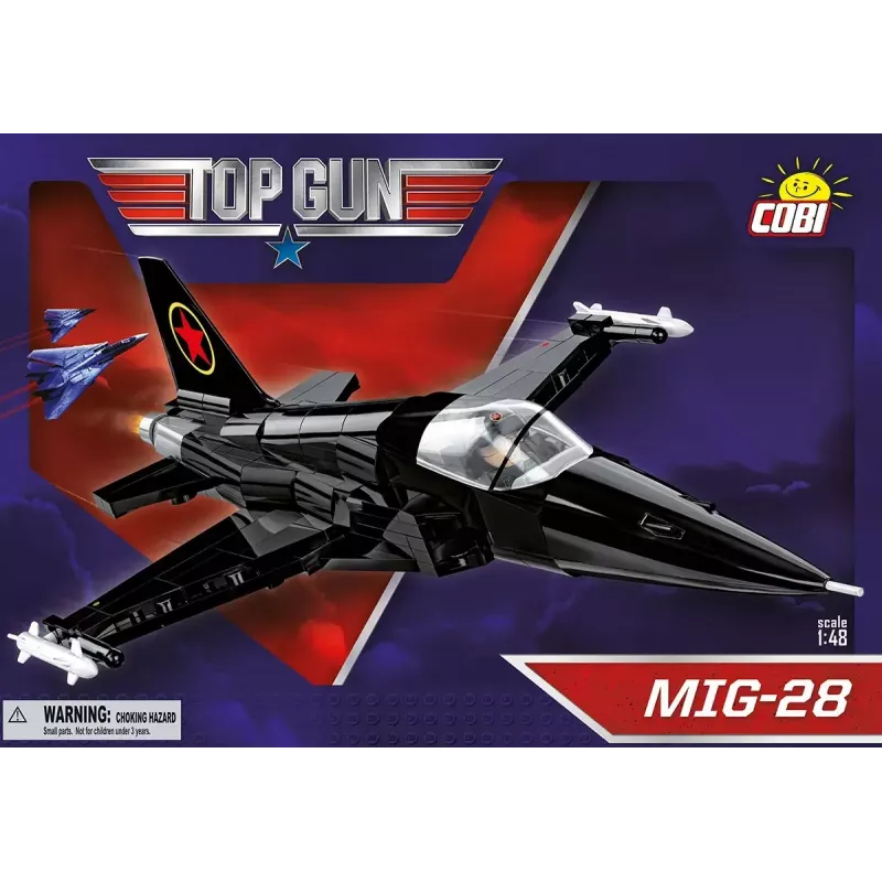 Baukasten Cobi Top Gun MiG-28 5859 Modellbausatz im Maßstab 1:48, Sammler-Bausteinset