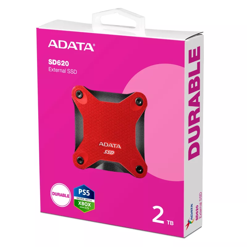 ADATA SD620 2 TB Micro-USB B 3.2 Gen 2 (3.1 Gen 2) Schwarz, Red