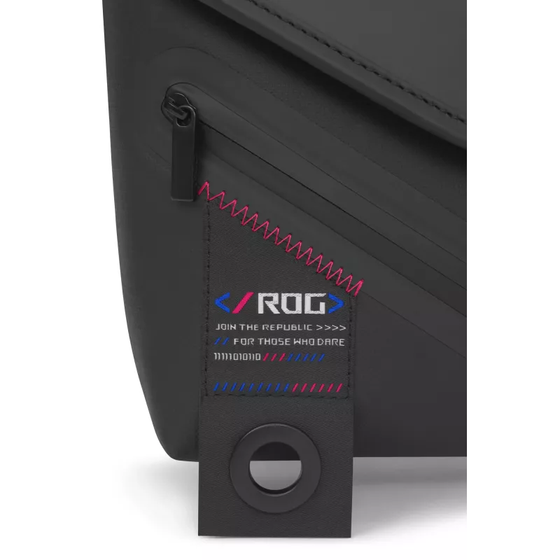 ASUS ROG SLASH Sling Bag 2.0 Polyester, Polyurethan (PU), Thermoplastisches Polyurethan (TPU) Schwarz, Blau, Pink Unisex Umhängetasche