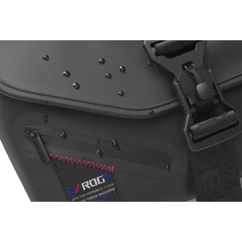 ASUS ROG SLASH Sling Bag 2.0 Polyester, Polyurethan (PU), Thermoplastisches Polyurethan (TPU) Schwarz, Blau, Pink Unisex Umhängetasche