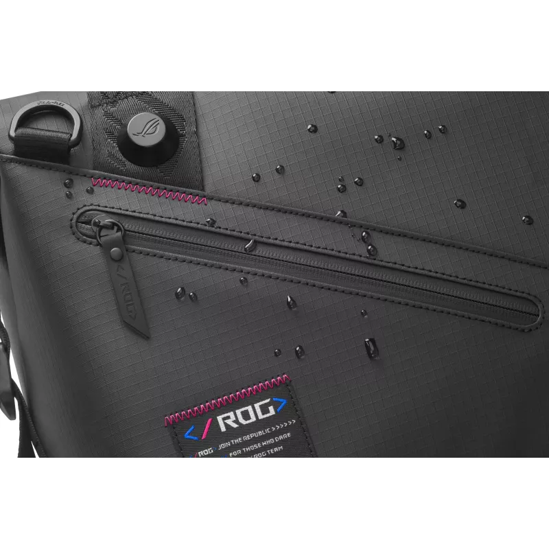 ASUS ROG SLASH Duffle Bag Polyester, Polyurethan (PU), Thermoplastisches Polyurethan (TPU) Schwarz Herren Handtasche