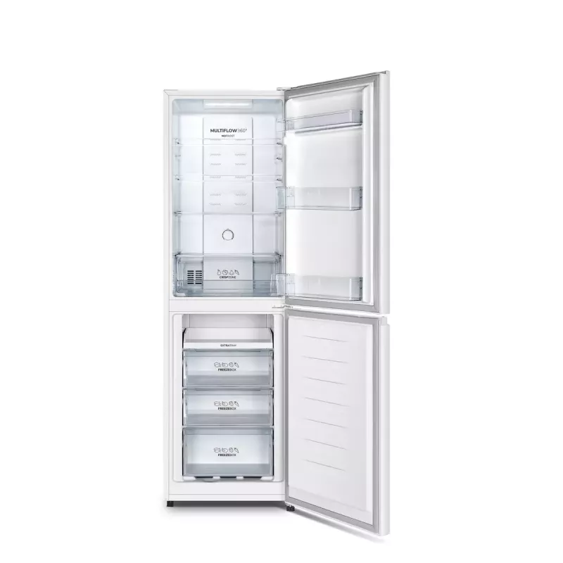 Freistehender Kühlschrank Gorenje NRK418ECW4 — 256 L Gesamt, 171 L Kühlteil, 85 L Gefrierteil, No Frost, Multi-Airflow, weiß