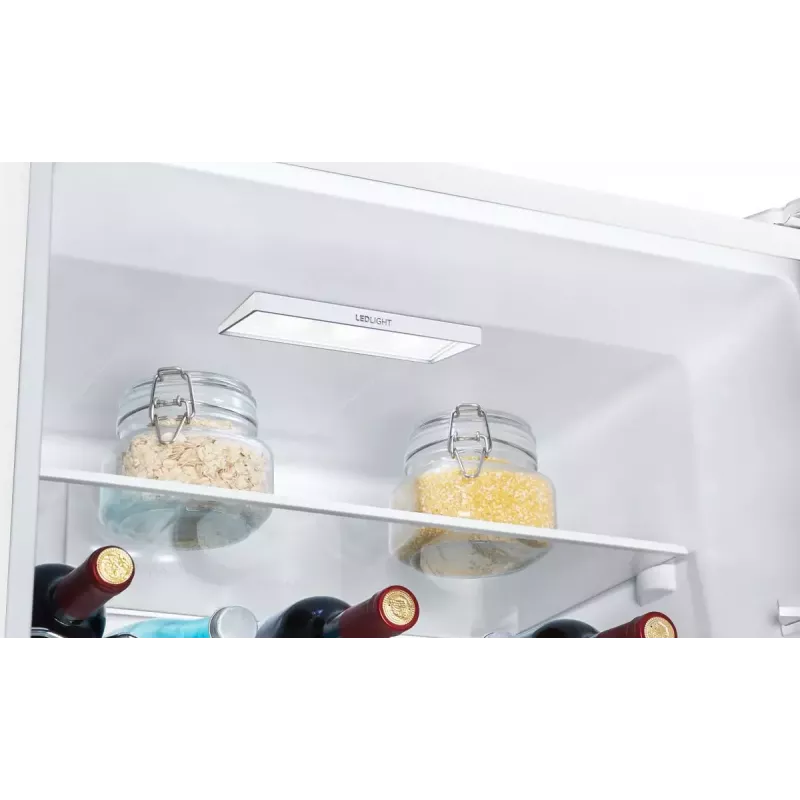 Freistehender Kühl‑Gefrierschrank Gorenje N619EAW4 — 304 L Gesamtvolumen (207 L Kühlbereich, 97 L Gefrierbereich), No Frost, LED-Anzeige, Rechtsanschlag, 39 dB