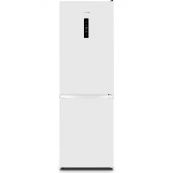 Freistehender Kühl‑Gefrierschrank Gorenje N619EAW4 — 304 L Gesamtvolumen (207 L Kühlbereich, 97 L Gefrierbereich), No Frost, LED-Anzeige, Rechtsanschlag, 39 dB