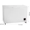 Gefriertruhe Gorenje FH30EAW — 297 L netto, Energieklasse E, freistehend, Display, weiß