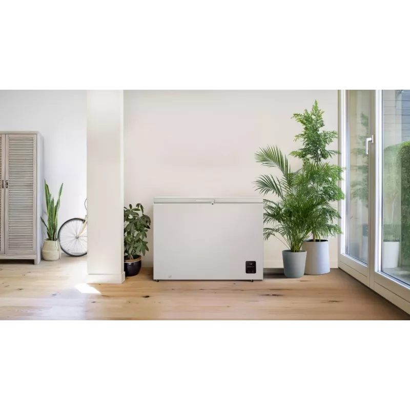 Gefriertruhe Gorenje FH30EAW — 297 L netto, Energieklasse E, freistehend, Display, weiß