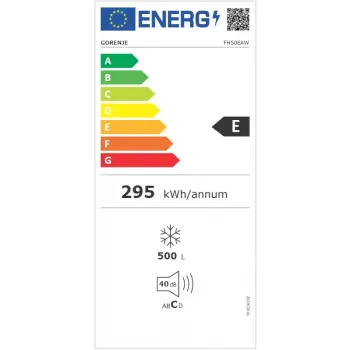 Gefriertruhe Gorenje FH50EAW – 500 L, freistehend, 84,7 cm Höhe, Energieeffizienzklasse E, weiß