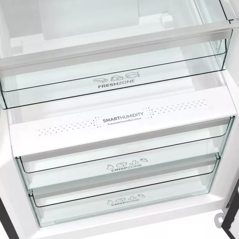Freistehender Kühlschrank Gorenje R619EABK6, 398 L, schwarz, LED-Anzeige, Klasse E, 1850×595×663 mm