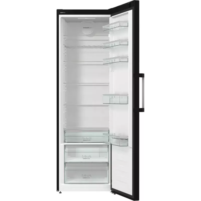 Freistehender Kühlschrank Gorenje R619EABK6, 398 L, schwarz, LED-Anzeige, Klasse E, 1850×595×663 mm