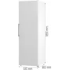 Gorenje Frysskåp FN619EEW5 BK070B, 280 L, 12,6 kg/24h, SN-N, No-Frost-System, E, Weiß