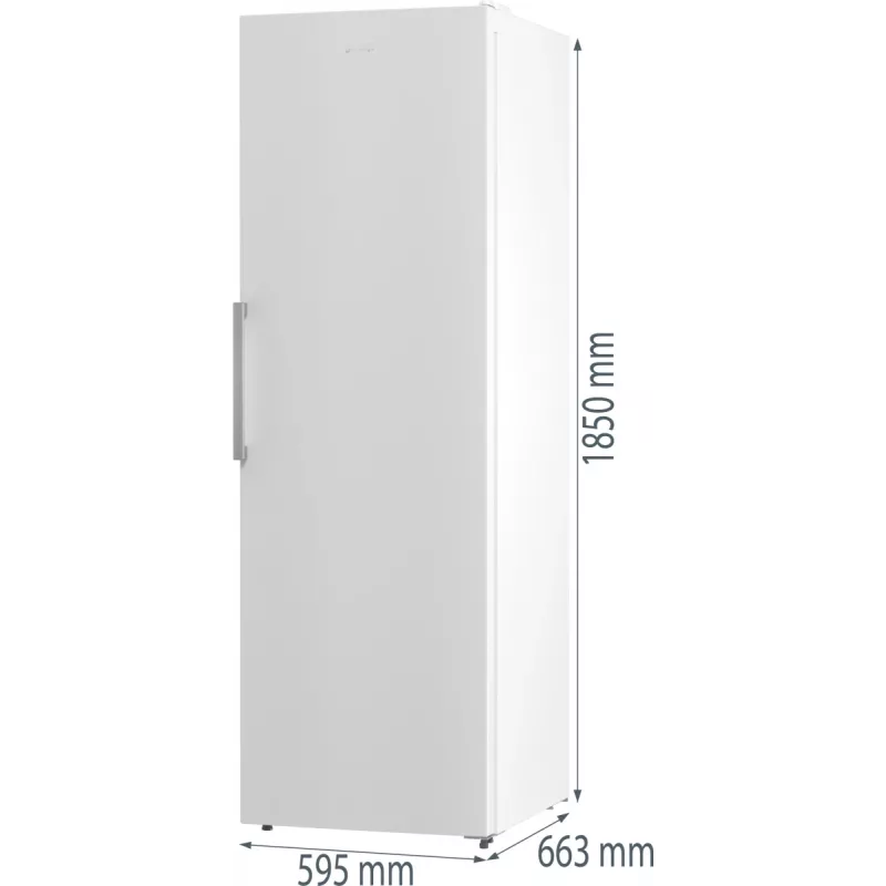 Gorenje Frysskåp FN619EEW5 BK070B, 280 L, 12,6 kg/24h, SN-N, No-Frost-System, E, Weiß