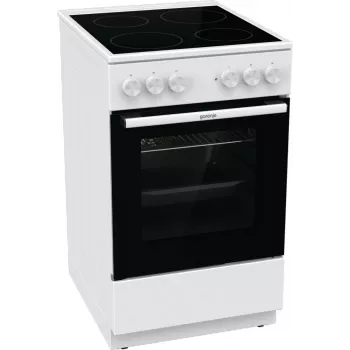 Gorenje GEC5A41WG Freistehender Herd Elektro-Glaskeramik-Kochfeld Weiß