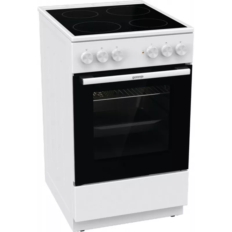 Gorenje GEC5A41WG Freistehender Herd Elektro-Glaskeramik-Kochfeld Weiß