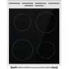 Gorenje GEC5A41WG Freistehender Herd Elektro-Glaskeramik-Kochfeld Weiß