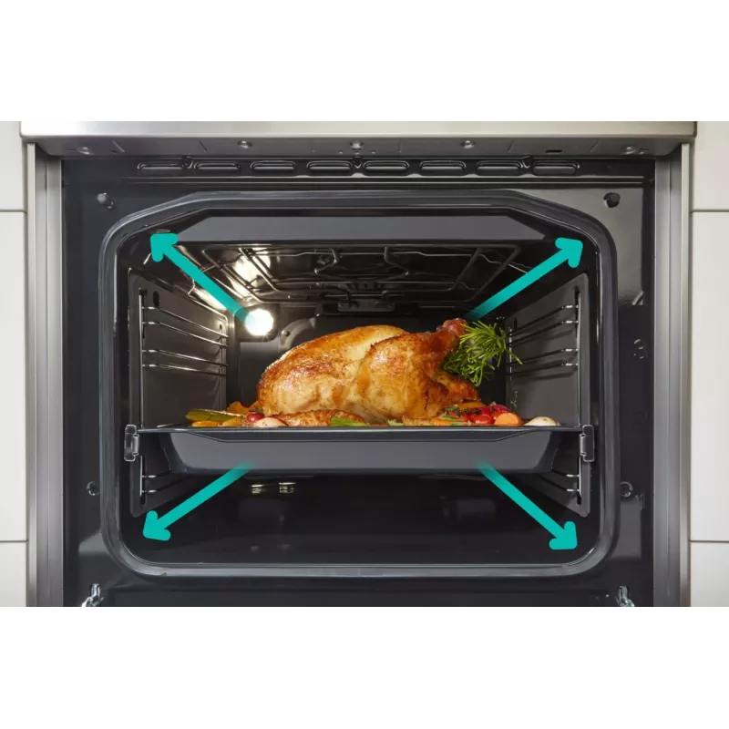 Gorenje GEC5A41WG Freistehender Herd Elektro-Glaskeramik-Kochfeld Weiß