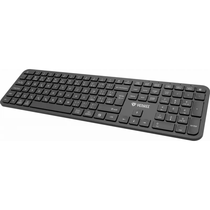 Kabellose Tastatur YENKEE YKB 2050 EGO 2.4G Bluetooth — kompaktes Layout, kabelloser Dual-Modus