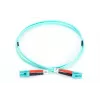 DIGITUS Glasfaser-Patchkabel, LC zu LC Multimode 50/125 µm, Duplex, Länge 1 m, Klasse OM3