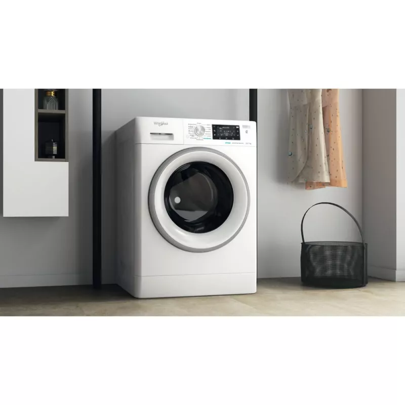 Whirlpool FFWDD 1076258 SV EE Waschtrockner Freistehend Frontlader Weiß