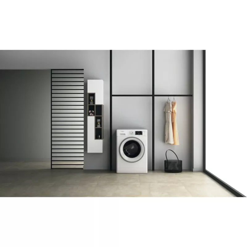 Whirlpool FFWDD 1076258 SV EE Waschtrockner Freistehend Frontlader Weiß