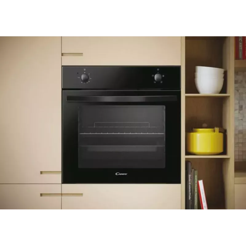 Candy Backofen | FIDC N100/1 | 70 L | Elektrisch | Manuell | Mechanisch | Konvektion | Höhe 59,5 cm | Breite 59,5 cm | Schwarz