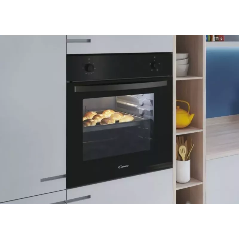 Candy Backofen | FIDC N100/1 | 70 L | Elektrisch | Manuell | Mechanisch | Konvektion | Höhe 59,5 cm | Breite 59,5 cm | Schwarz
