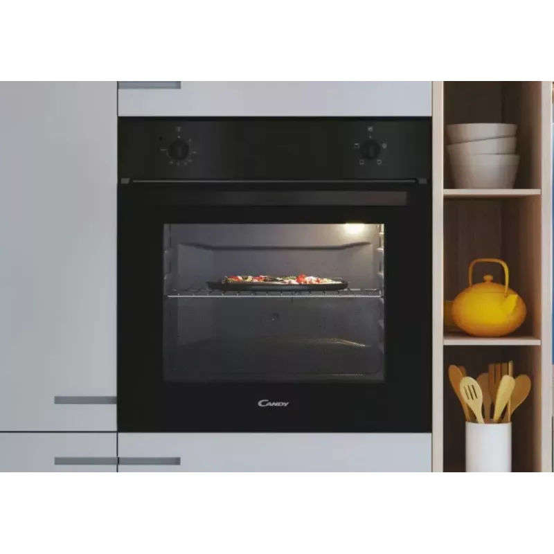 Candy Backofen | FIDC N100/1 | 70 L | Elektrisch | Manuell | Mechanisch | Konvektion | Höhe 59,5 cm | Breite 59,5 cm | Schwarz