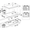 Whirlpool AKWL 728/NB Schwarz Einbau 75 cm Gas 5 Zonen