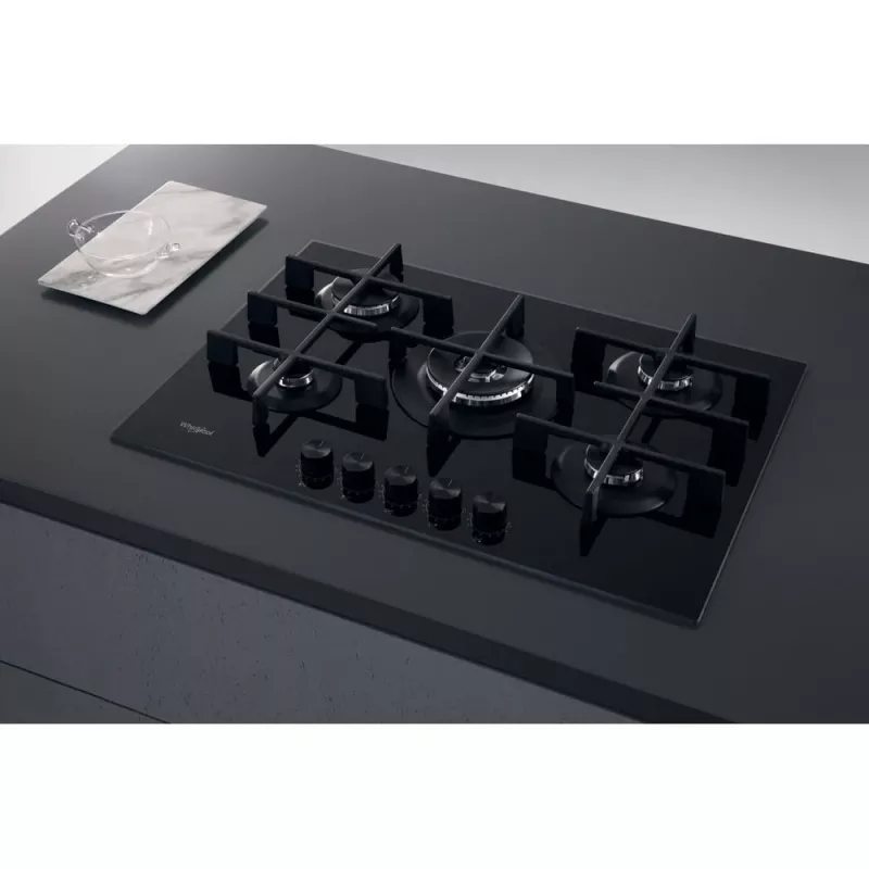 Whirlpool AKWL 728/NB Schwarz Einbau 75 cm Gas 5 Zonen