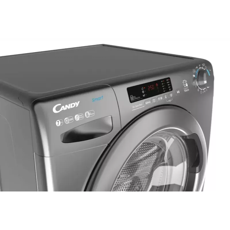 Frontlader-Waschmaschine CANDY Smart Pro CS 1272DRRE/1-S, 7 kg, 1200 U/min, anthrazit