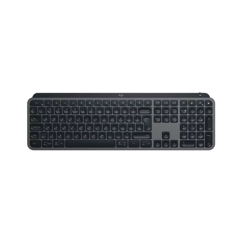 Kabellose Full-Size-Tastatur Logitech Master MX Keys S — Bluetooth, QWERTY, Scherenschalter, LED-Hintergrundbeleuchtung, Graphite