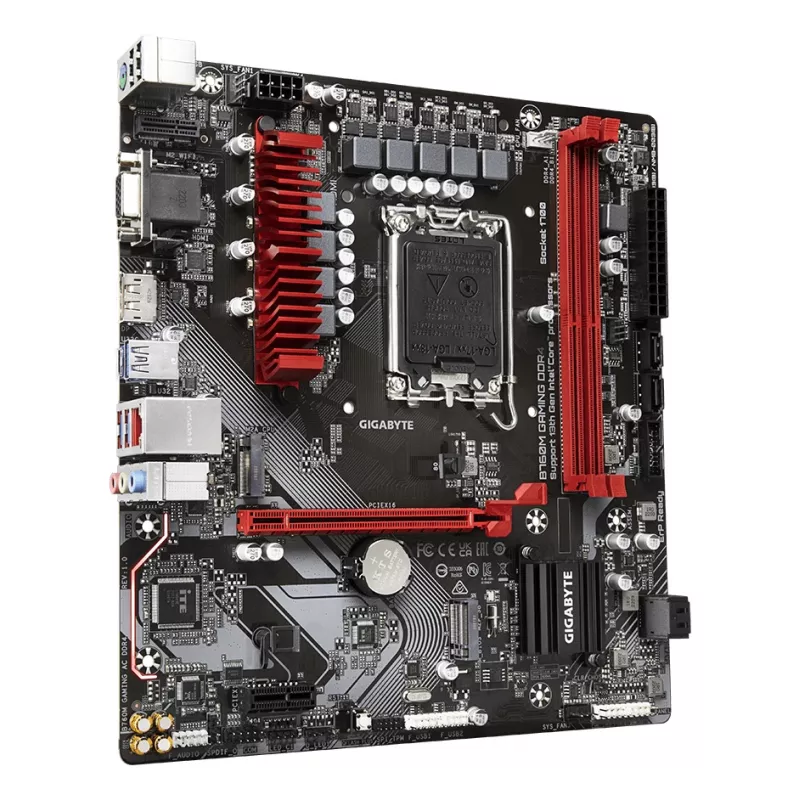 GIGABYTE B760M GAMING DDR4 Motherboard - Unterstützt Intel Core 14. Gen CPUs, 6+2+1 Phasen Digital VRM, bis zu 5333MHz DDR4 (OC), 2xPCIe 4.0 M.2, 2.5GbE LAN, USB 3.2 Gen1