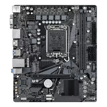 GIGABYTE H610M S2H V3 DDR4 Mainboard - Unterstützt Intel Core 14. Gen. CPUs, 4+1+1 Hybrid Digital VRM, bis zu 3200 MHz DDR4, 1x PCIe 3.0 M.2, GbE LAN, USB 3.2 Gen 1