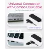 ICY BOX IB-HUB1424-C3 USB 3.2 Gen 1 (3.1 Gen 1) Type-A + Type-C 5000 Mbit/s Schwarz