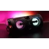 Tragbarer Stereolautsprecher SQUEAK SQ1004 Harmony BT 5.0, 40W RMS, Bluetooth 5.0, FM, LED, 8h Akku, Schwarz