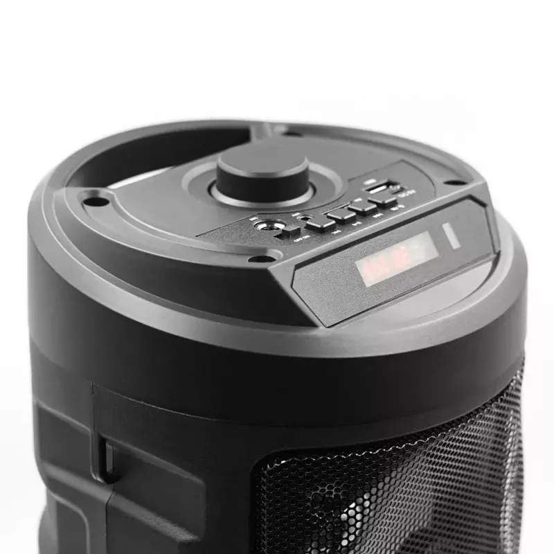 Tragbarer Stereolautsprecher SQUEAK SQ1004 Harmony BT 5.0, 40W RMS, Bluetooth 5.0, FM, LED, 8h Akku, Schwarz