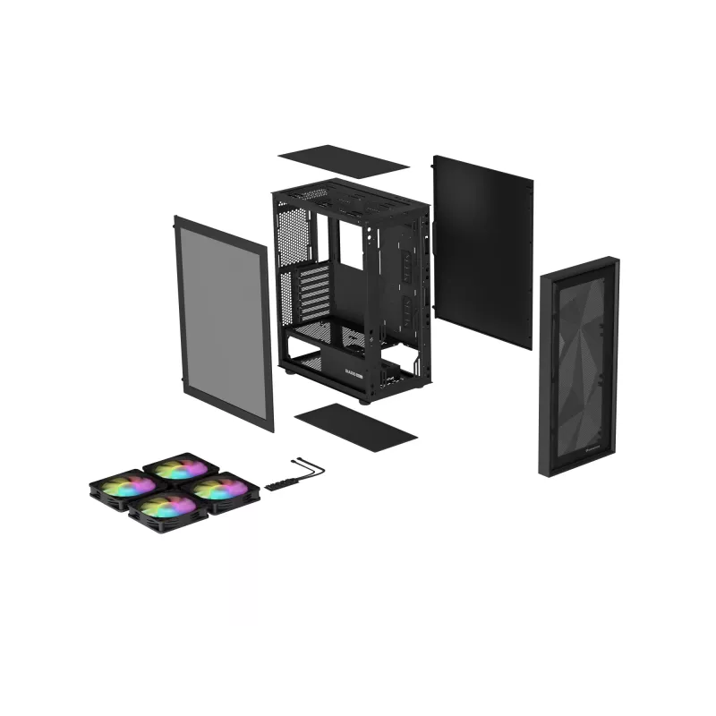 GENESIS Diaxid 605 ARGB Midi Tower Schwarz