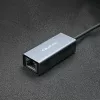 Qoltec 50352 RJ-45-Schnittstellenkarte USB Typ-C Buchse Grau